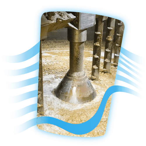 Inside of a mash tun